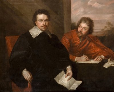 Lord Strafford ja hänen sihteerinsä Sir P Mainwaring, 1800. tekijältä Unbekannt