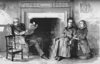 Lordi ja Lady Wolseley ja heidän tyttärensä, c1882-85 tekijältä Unbekannt