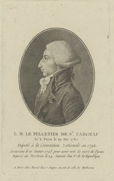 Louis-Michel Le Peletier, Saint-Fargeaun markiisi 1760-1793, 1790-luku. tekijältä Unbekannt