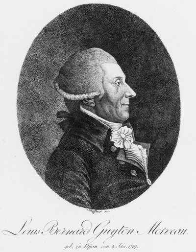 Louis Bernard Guyton Morveau, ranskalainen kemisti ja lakimies, n. 1800 tekijältä Unbekannt