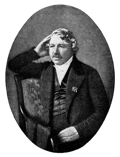Louis Daguerre 1787-1851, ranskalainen valokuvaaja, 1900 tekijältä Unbekannt