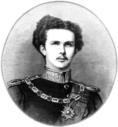 Ludvig II, Baijerin kuningas, 1800-luku tekijältä Unbekannt