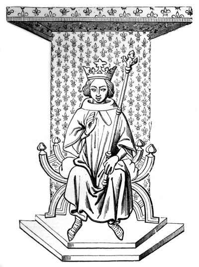 Ludvig IX, 1300-luku, 1870 tekijältä Unbekannt