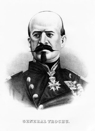 Louis Jules Trochu, ranskalainen sotilasjohtaja ja poliitikko, 1800-luvun puolivälissä tekijältä Unbekannt