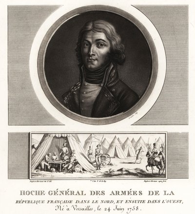 Louis Lazare Hoche, Ranskan tasavallan armeijoiden vallankumouksellinen kenraali, kuoli Wetzlarissa vuonna 1797 tekijältä Unbekannt