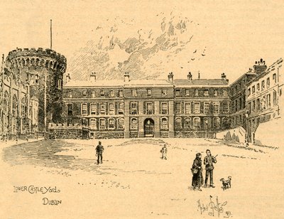 Lower Castle Yard, Dublin, Irlanti, 1890. tekijältä Unbekannt