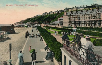 Lower Parade, Folkestone, 1800-luvun loppu - 1900-luvun alku tekijältä Unbekannt