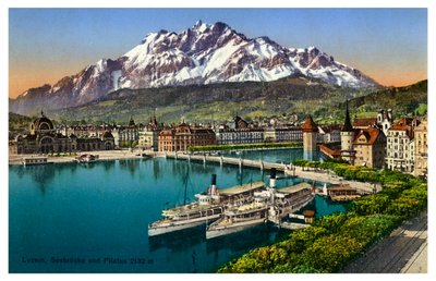 Luzern, Sveitsi, 1900-luku tekijältä Unbekannt