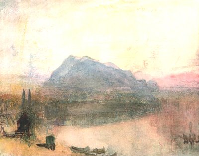 Luzern ja Righi: Early Dawn, 1840-luku, 1900-luku. tekijältä Unbekannt