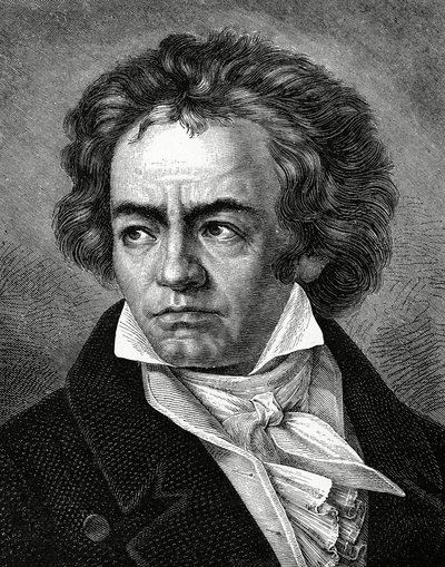 Ludwig van Beethoven 1770-1827, saksalainen säveltäjä tekijältä Unbekannt