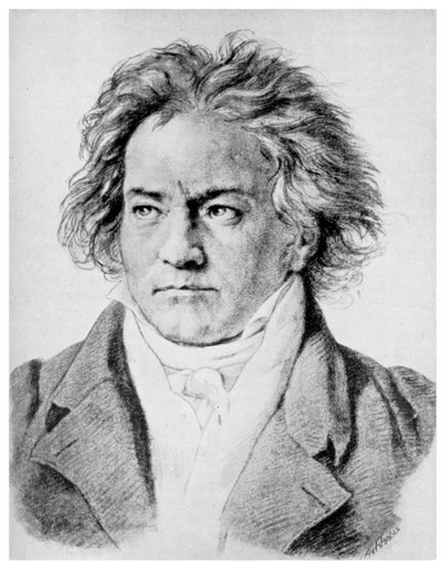 Ludwig von Beethoven, saksalainen säveltäjä, c1818-1822 1956 tekijältä Unbekannt