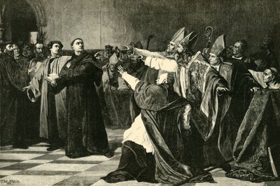 Luther Wormsin valtiopäivillä, 1521, 1890. tekijältä Unbekannt