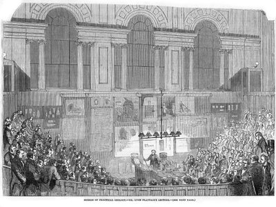 Lyon Playfair, skotlantilainen kemisti ja poliitikko, luennoi, 1852 tekijältä Unbekannt