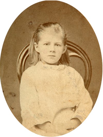 Ljubov Dostojevskaja, kirjailija Fjodor Dostojevskin tytär, 1870-luku tekijältä Unbekannt
