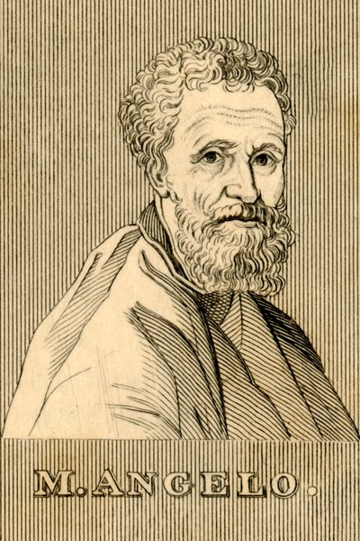 M. Angelo, 1475-1564, 1830. tekijältä Unbekannt
