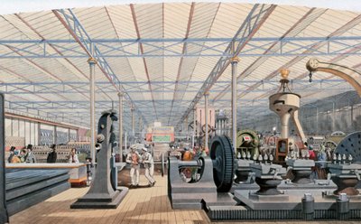 Machinery Hall, Crystal Palace -näyttely, Lontoo, 1851 tekijältä Unbekannt