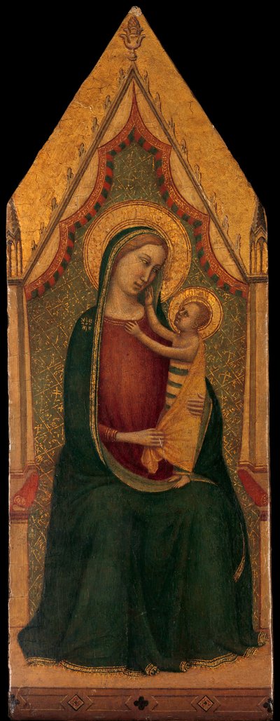Madonna ja lapsi Enthroned, n. 1335-39. tekijältä Unbekannt