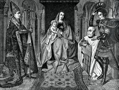 Madonna ja lapsi kanoni Joris van der Paelen kanssa, 1436, 1870 tekijältä Unbekannt