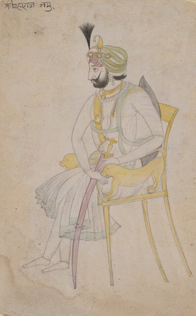 Maharaja Ranbir Singh, n. 1860-80. tekijältä Unbekannt