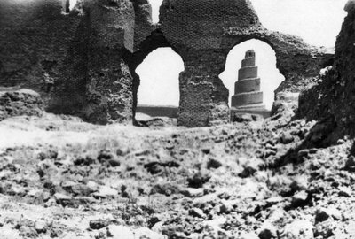 Malwiyan torni, Mesopotamia, 1918 tekijältä Unbekannt