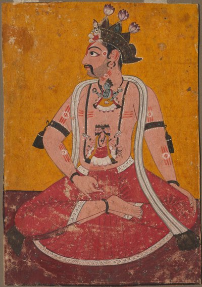 Man Dhata joogiasennossa, n. 1690-1700. tekijältä Unbekannt