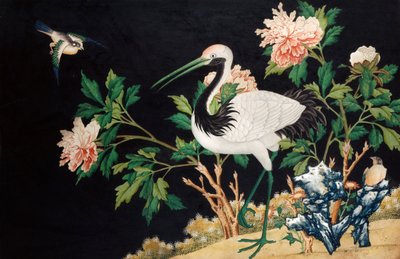 Manchurian nosturi kiinalaisessa maisemassa, 1700-luku tekijältä Unbekannt