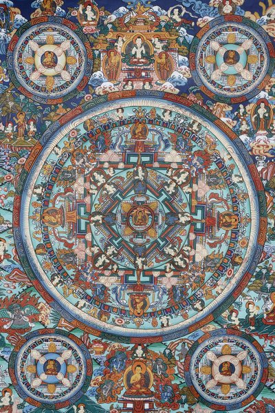 Mandalo Tibetan Thangka, Bhaktapur, Nepal tekijältä Unbekannt