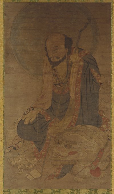 Manjusri ja hänen leijonansa, Ming-dynastia, 1368-1644. tekijältä Unbekannt