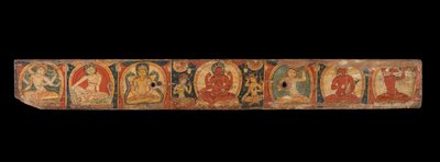 Käsikirjoituksen kansi, jossa Avalokiteshvara Äärettömän myötätunnon bodhisattva, 1100-luku. tekijältä Unbekannt