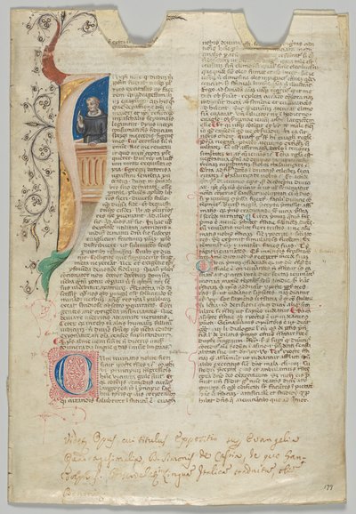 Käsikirjoituslehti, italialainen, 1300-luku. tekijältä Unbekannt