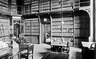 Karttahuone, House of Commons Library, Westminsterin palatsi, Lontoo, 1905 tekijältä Unbekannt