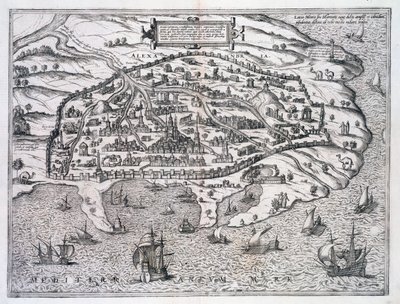 Aleksandrian kartta, Egypti, c1625 tekijältä Unbekannt