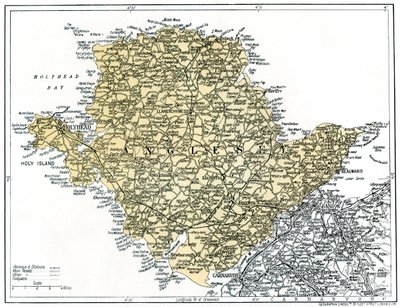Angleseyn kartta, 1924-1926 tekijältä Unbekannt