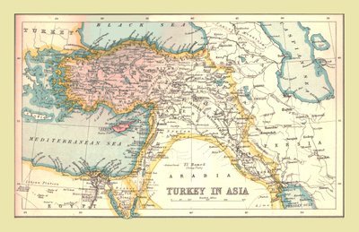 Turkin kartta Aasiassa, 1902. tekijältä Unbekannt