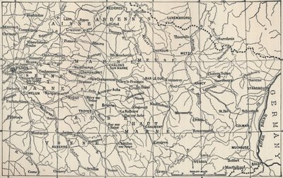 Toimintakentän kartta vuosina 1814, 1896 tekijältä Unbekannt