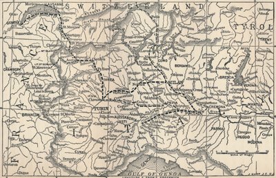 Marengon kampanjan kartta, 1800, 1896 tekijältä Unbekannt