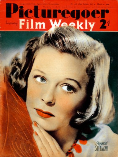 Margaret Sullavan 1909-1960, yhdysvaltalainen näyttelijä, 1940 tekijältä Unbekannt