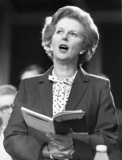 Margaret Thatcher, brittiläinen poliitikko, 1980-luku tekijältä Unbekannt