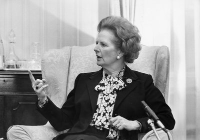 Margaret Thatcher, brittiläinen poliitikko, 1980-luku tekijältä Unbekannt
