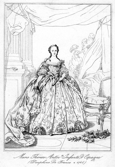 Espanjan Maria-Teresa, Espanjan kuninkaan Philip V:n tytär, 1726-1746 tekijältä Unbekannt