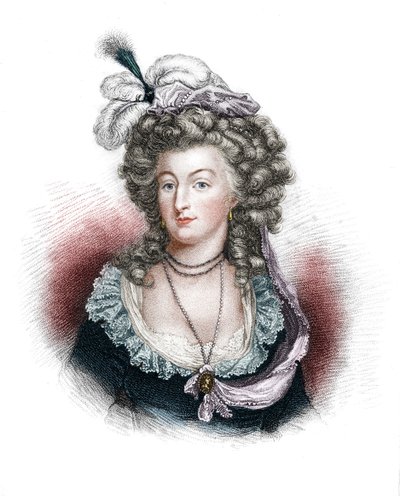 Marie Antoinette, Ranskan Louis XVI:n kuningatar puoliso, 1843 tekijältä Unbekannt