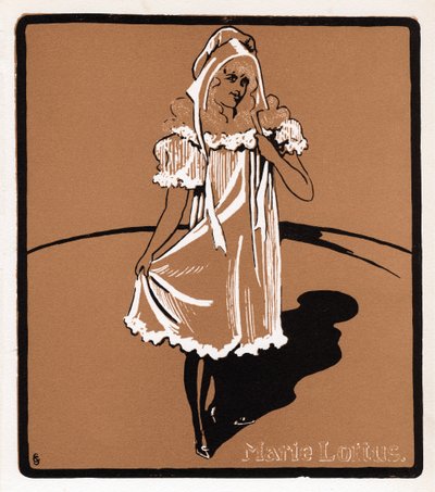 Marie Loftus 1857-1940, skotlantilainen musiikkihallitähti, 1800-luvun loppu tekijältä Unbekannt