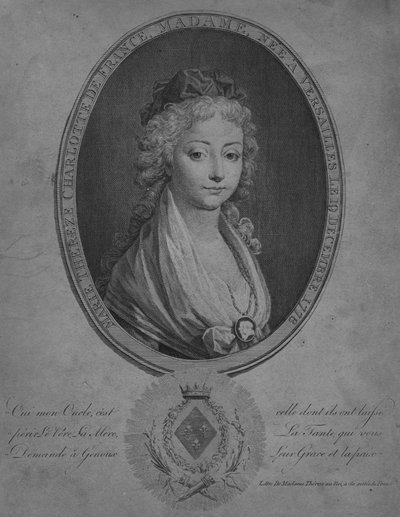 Marie Therese Angoulemesta, Bourbonin herttuatar, 1800-luvun alku tekijältä Unbekannt
