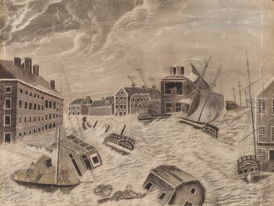 Market Square, Providence, Rhode Island, Great September Gale, 1815, 1815. tekijältä Unbekannt