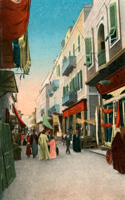 Market Street, Suez, Egypti, 1900-luku tekijältä Unbekannt