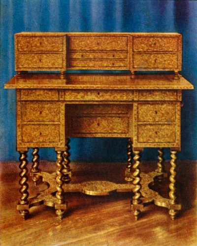 Kuningas Vilhelm III:n marquetry-kirjoituspöytä, 1938. tekijältä Unbekannt