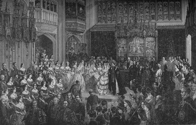 Walesin prinssin häät vuonna 1890 tekijältä Unbekannt