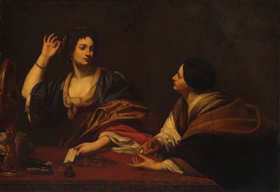Martha nuhtelee turhaa sisartaan Maria Magdalenaa, 1600-luku. tekijältä Unbekannt