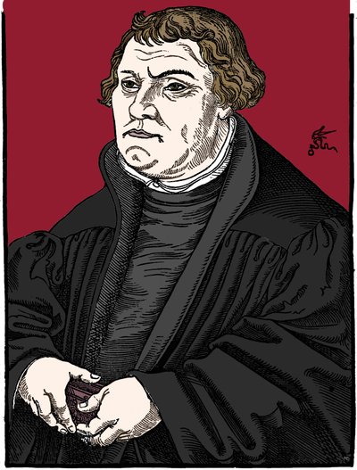 Martin Luther saksalainen protestanttinen uskonpuhdistaja, 1546 tekijältä Unbekannt