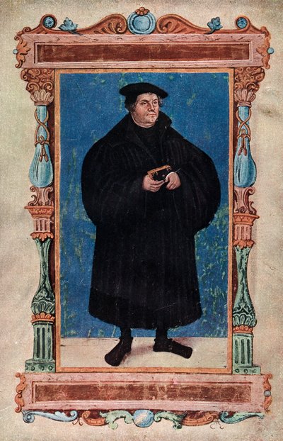Martin Luther, saksalainen teologi ja augustinolainen munkki, 1800-luku tekijältä Unbekannt